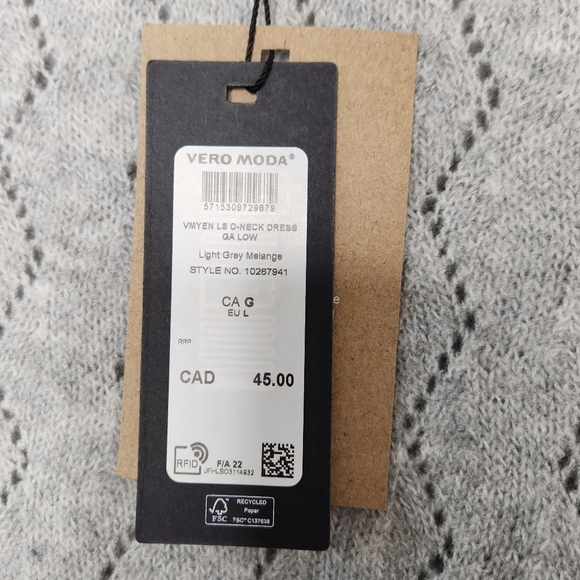 **NWT** VERO MODA Womens Long Sleeve Dress - Picture 5 of 8